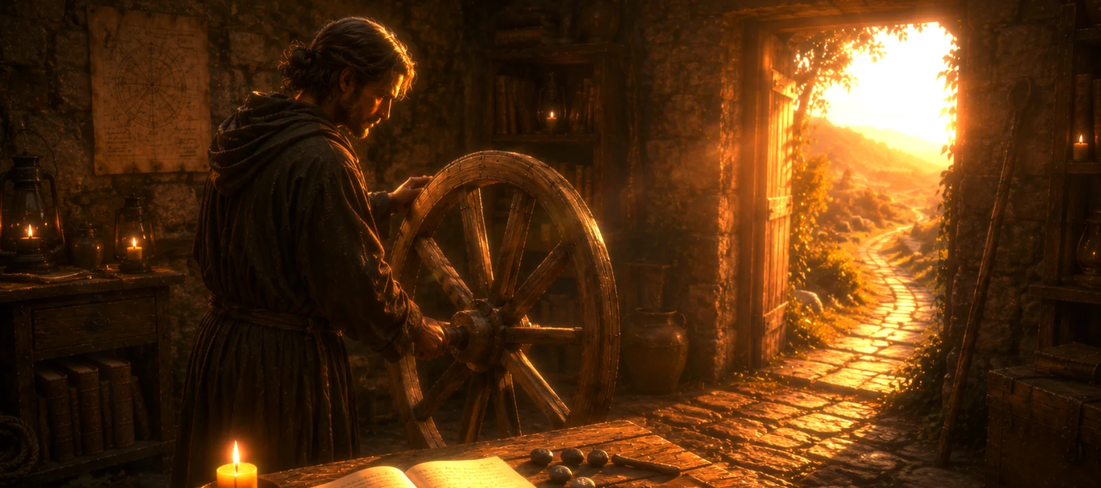 Companion artwork for Praxis I: How to Walk the Wheel